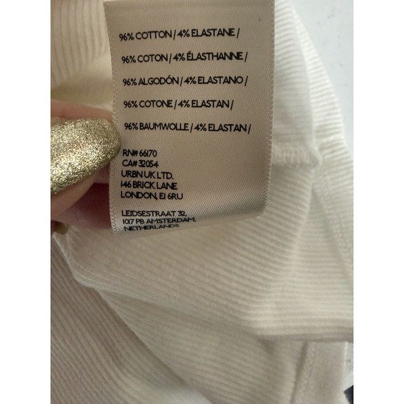 Pilcro Blouse Womens XL White Short-Sleeved Scoop-Neck Loose Fit T-Shirt - Picture 6 of 7